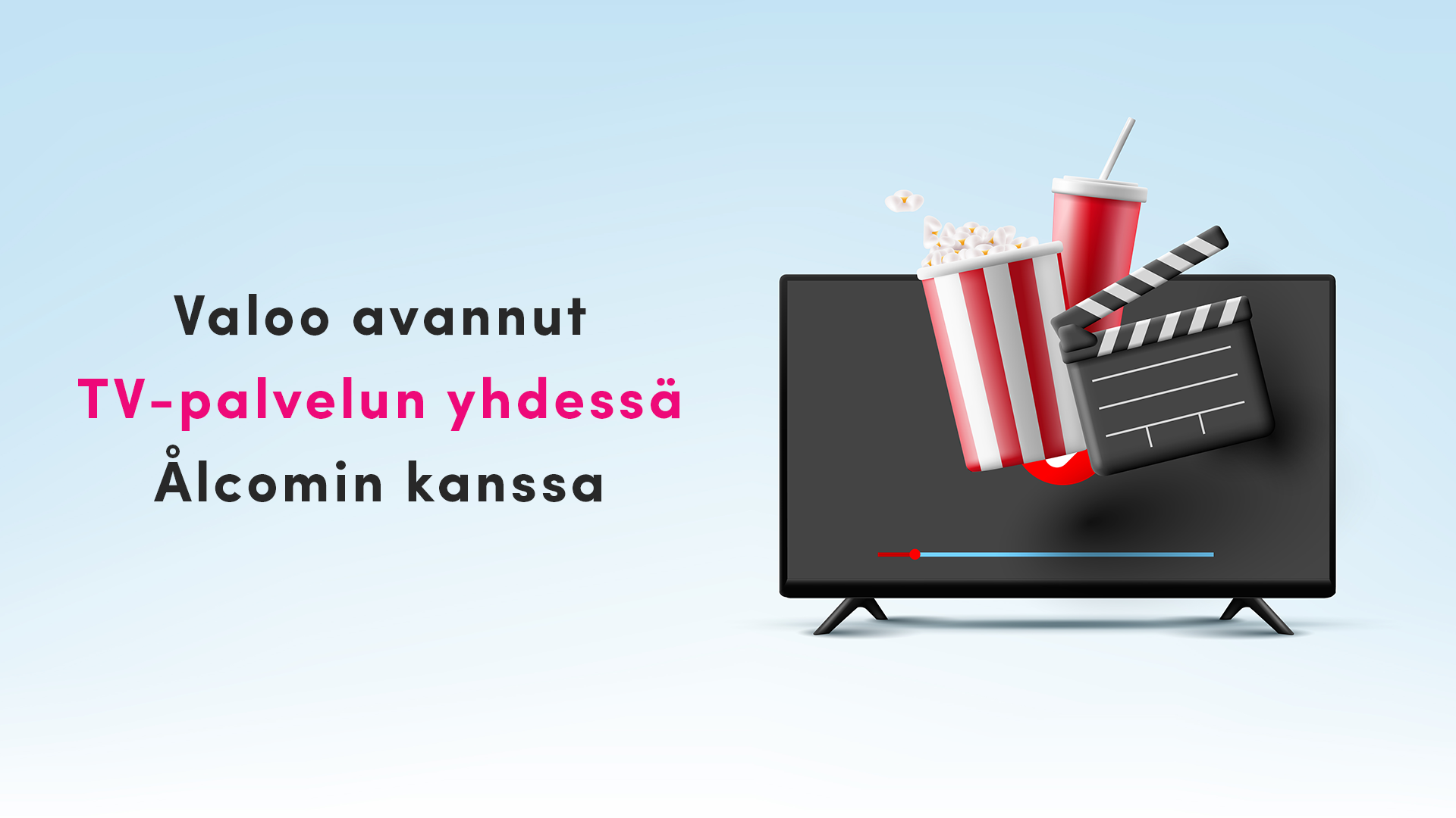 Valoo avannut TV-palvelun yhdessä Ålcomin kanssa.